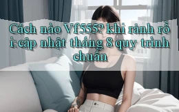 Cách nào Vf555 khi rảnh rỗi cập nhật tháng 8 quy trình chuẩn