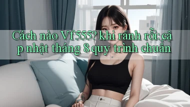 Cách nào Vf555 khi rảnh rỗi cập nhật tháng 8 quy trình chuẩn