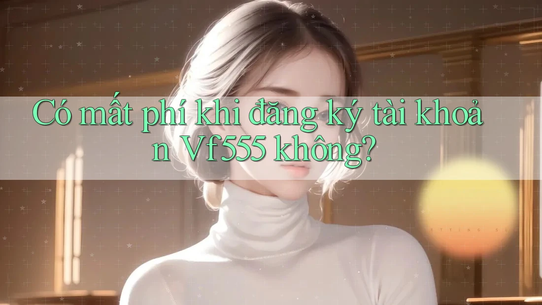 Có mất phí khi đăng ký tài khoản Vf555 không? Có mất phí khi đăng ký tài khoản Vf555 không?