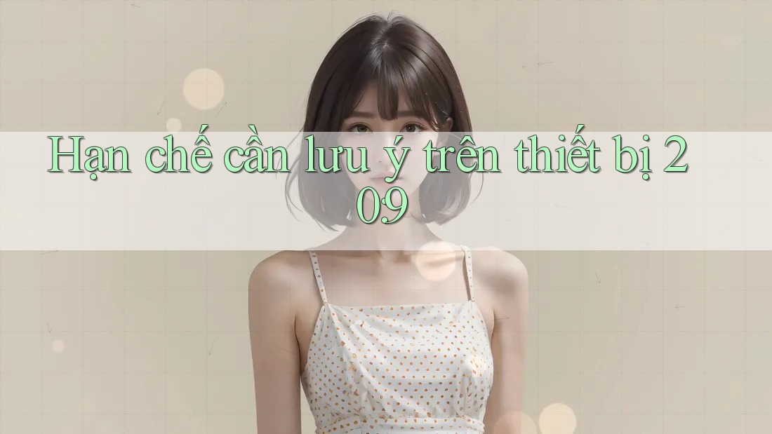 Hạn chế cần lưu ý trên thiết bị 20: 9 Hạn chế cần lưu ý trên thiết bị 20: 9