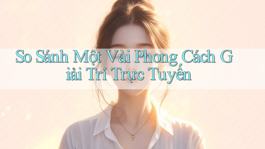 So Sánh Một Vài Phong Cách Giải Trí Trực Tuyến So Sánh Một Vài Phong Cách Giải Trí Trực Tuyến