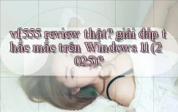 vf555 review thật giải đáp thắc mắc trên Windows 11 (2025)